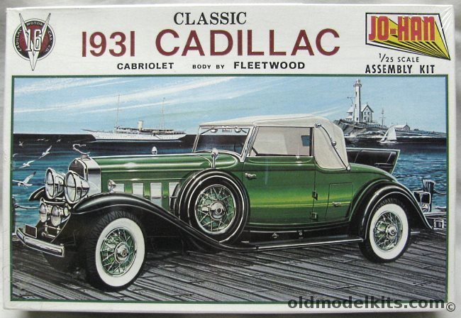 Jo-Han 1/25 1931 Cadillac V-16 Cabriolet Fleetwood Body, GC431 plastic model kit